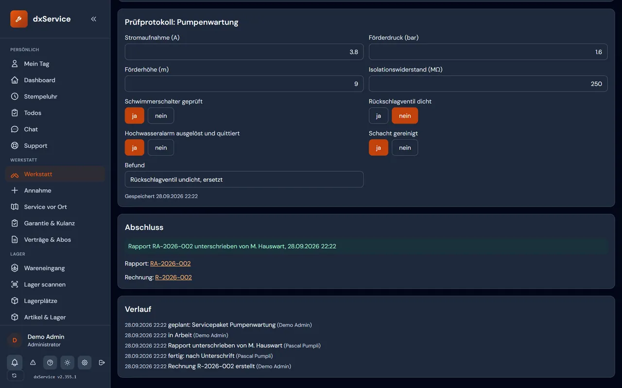 Einsatz vor Ort